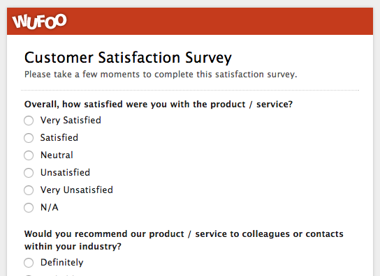 customer service feedback survey